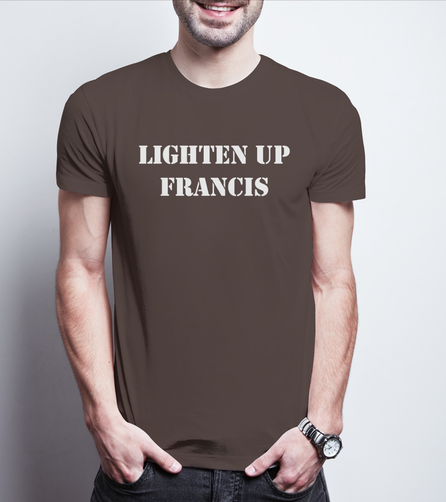 Lighten Up Francis Stripes Character T-Shirt