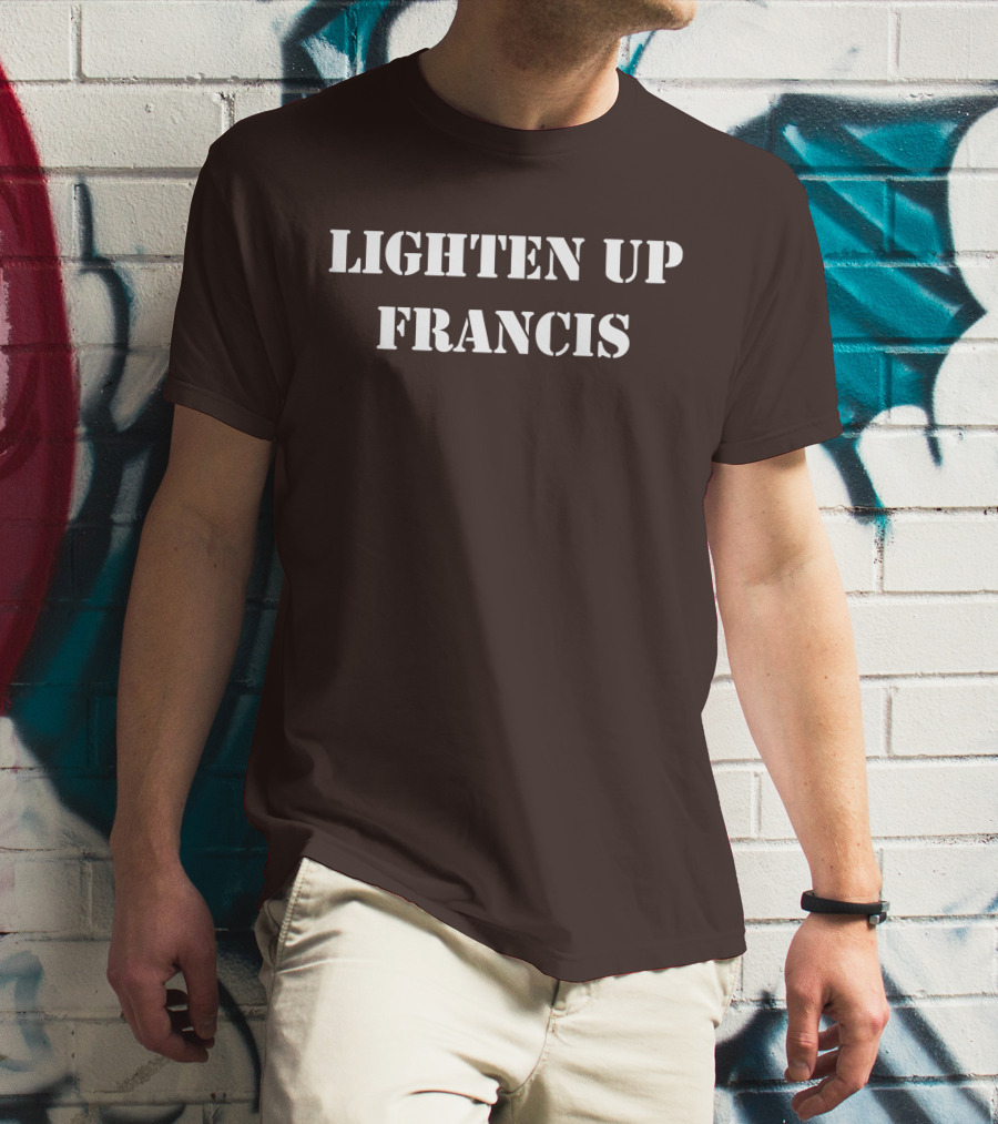 Super 70s Sports Lighten Up Francis Classic Retro Phrase T-Shirt