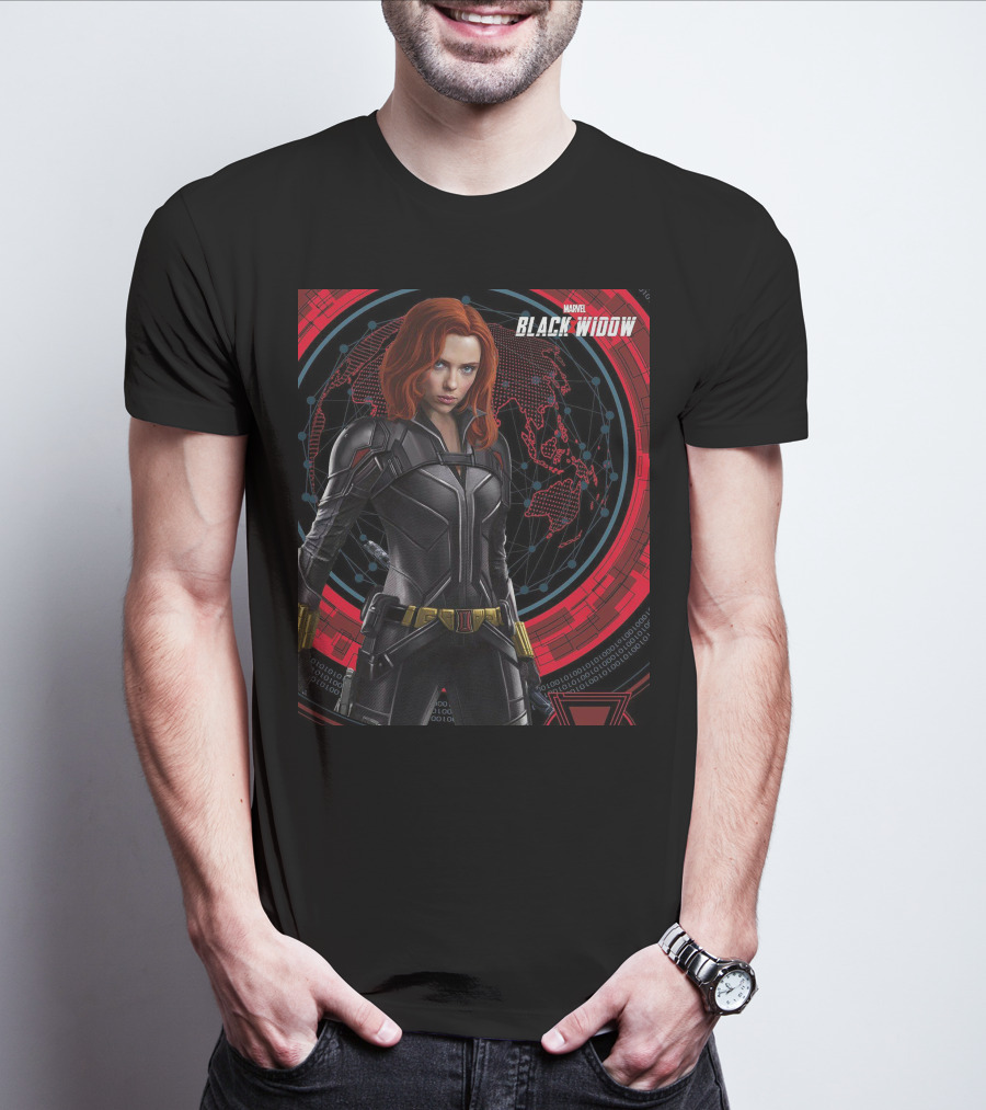 Marvel Black Widow Natasha Romanoff Avengers Iconic Suit T-Shirt