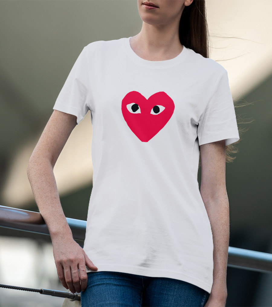 Comme Des Garçons Heart Eye Logo CDG T-Shirt