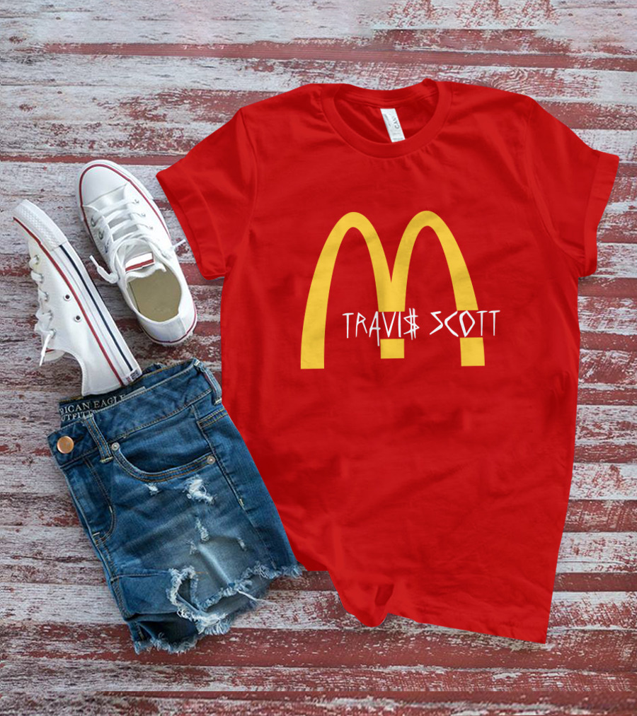 Travis Scott McDonald's Collaboration Golden Arches T-Shirt