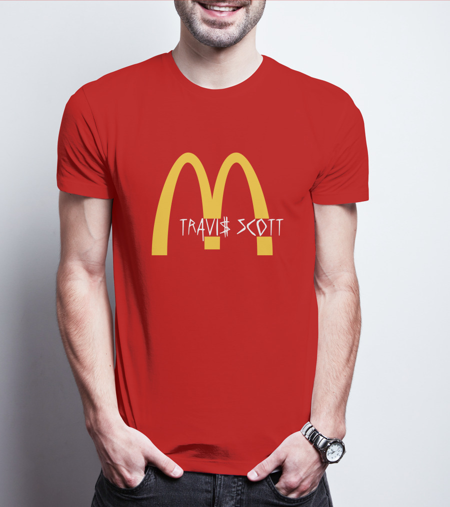 Travis Scott McDonald's Collaboration Golden Arches T-Shirt