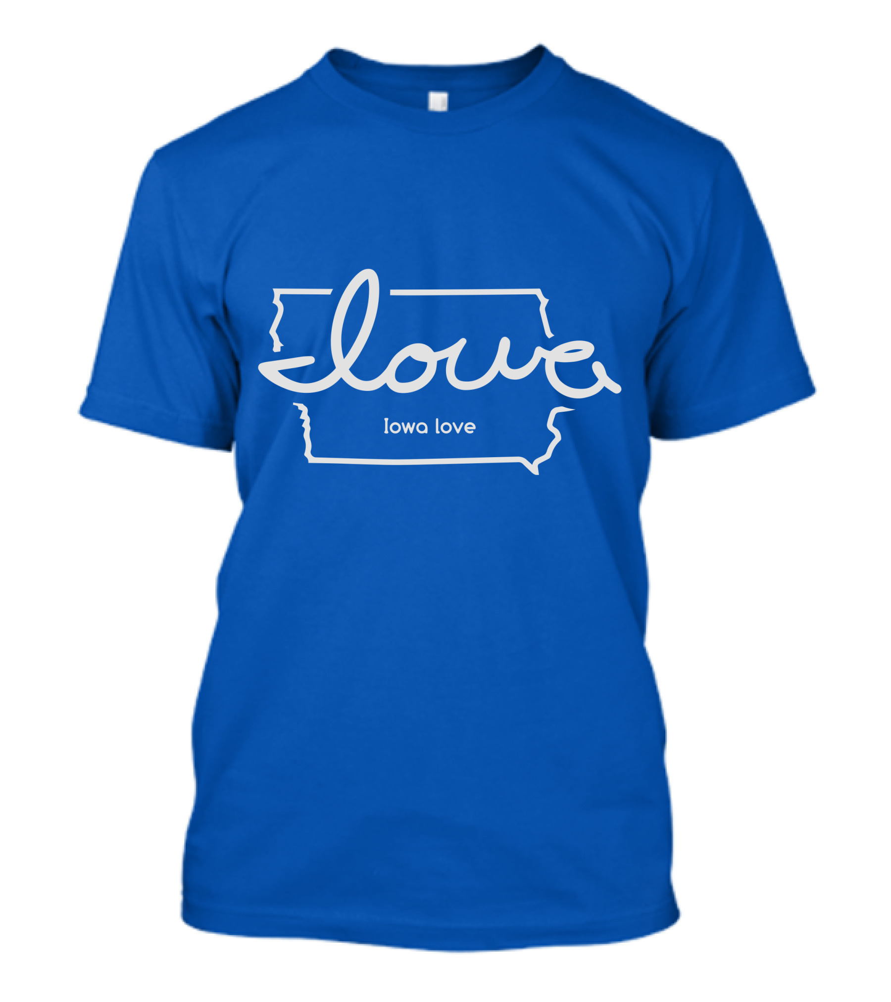 Iowa Love Map Outline T-Shirt