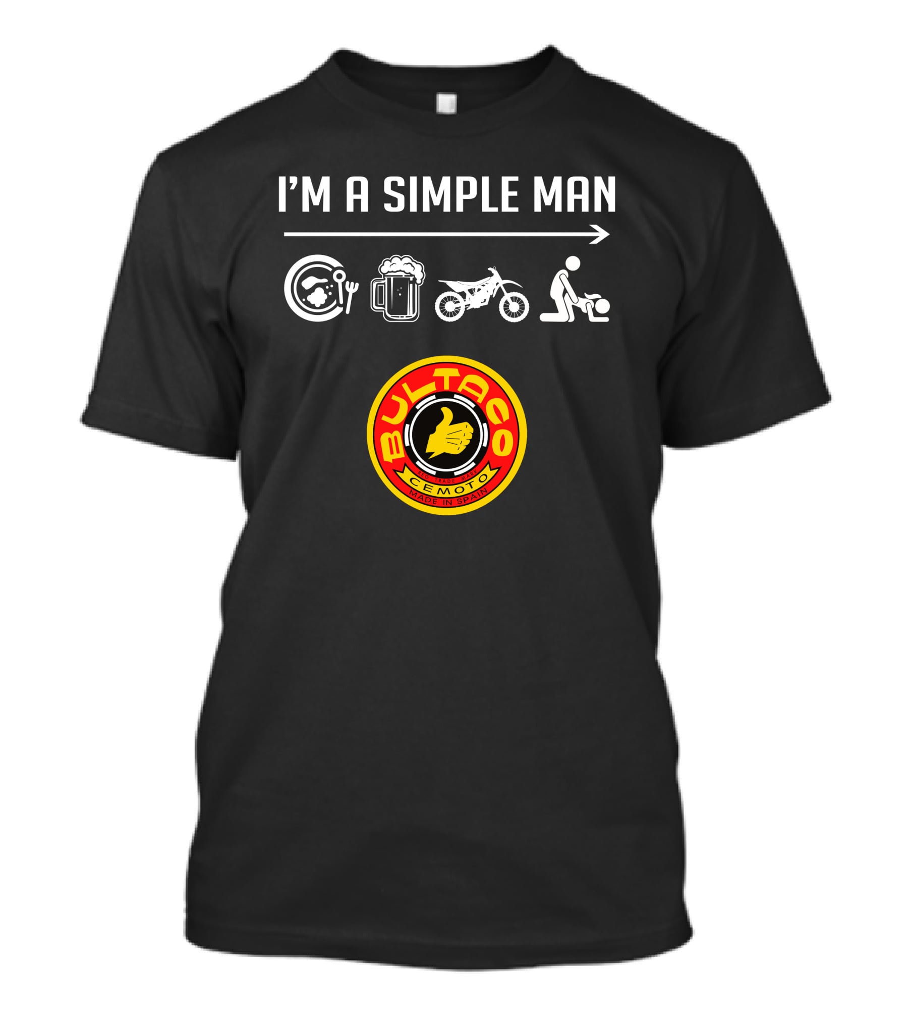 I'M A SIMPLE MAN BULTACO CEMOTO MADE IN SPAIN T-Shirt