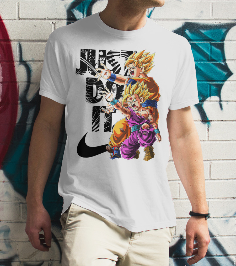 Just Do It Vintage DBZ Dragon Goku Super Saiyan T-Shirt
