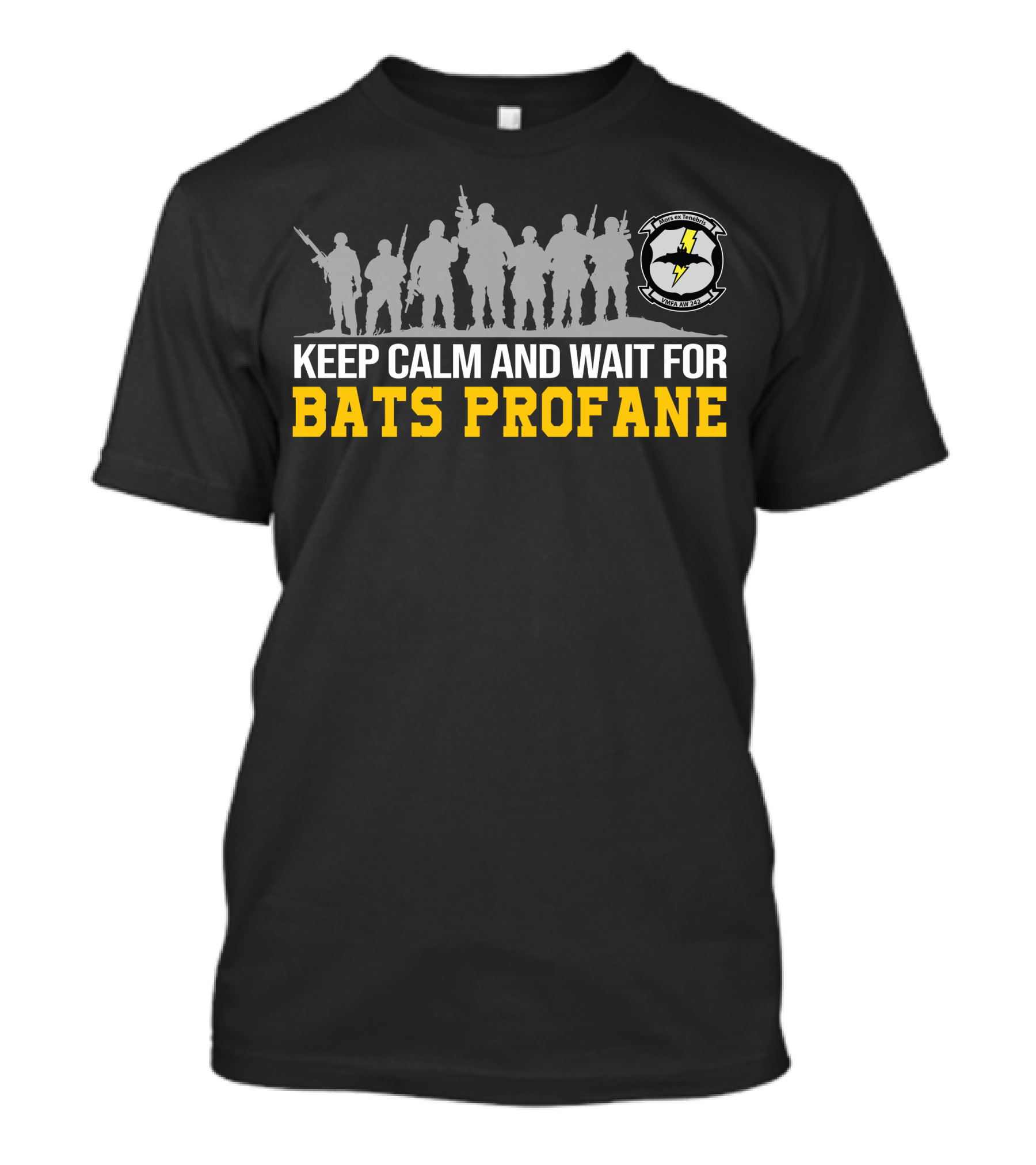 Vmfa-242 Keep Calm And Wait For Bats Profane T-Shirt
