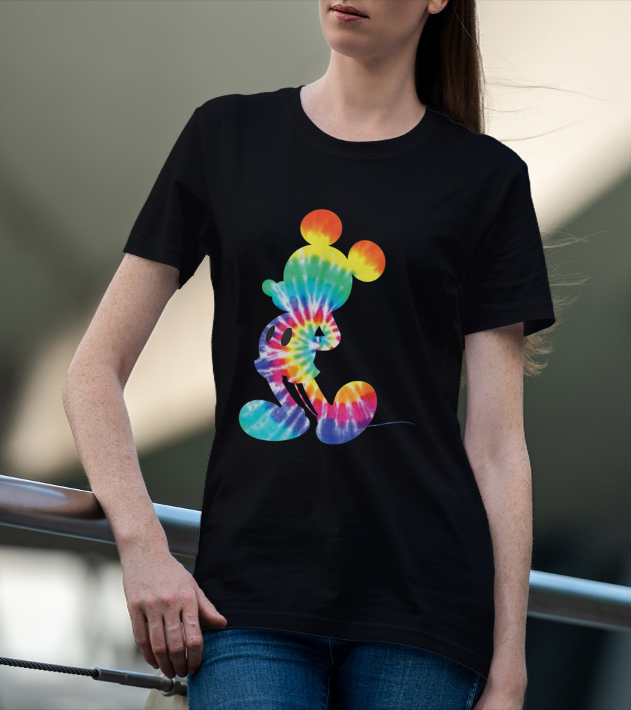 Mickey Mouse Rainbow Tie Dye Disney Iconic T-Shirt