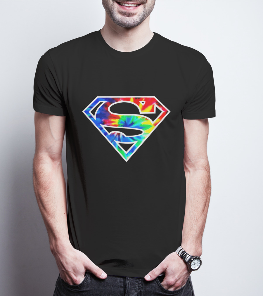 Superman S Tie Dye Emblem T-Shirt