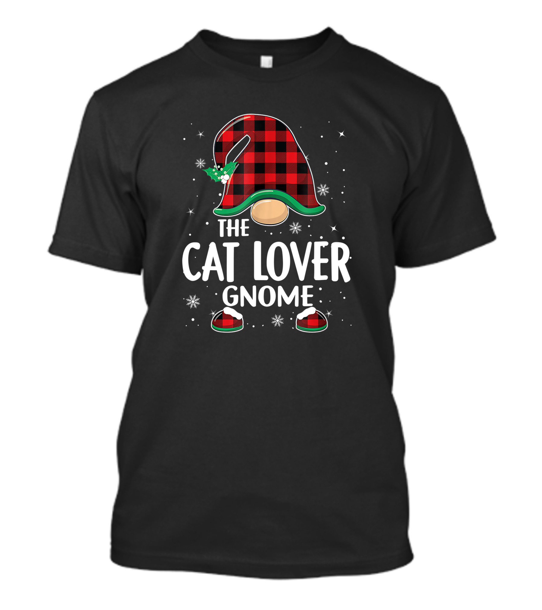 The Cat Lover Gnome Christmas Matching Family Group Party T-Shirt
