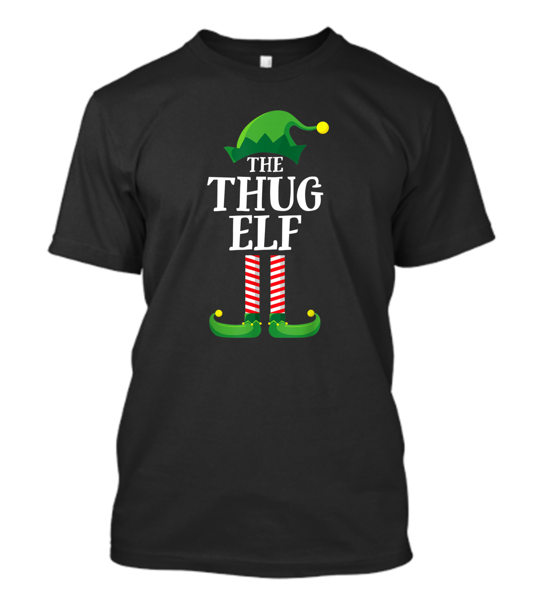 Thug Elf Family Christmas Group Party Sweater Matching T-Shirt
