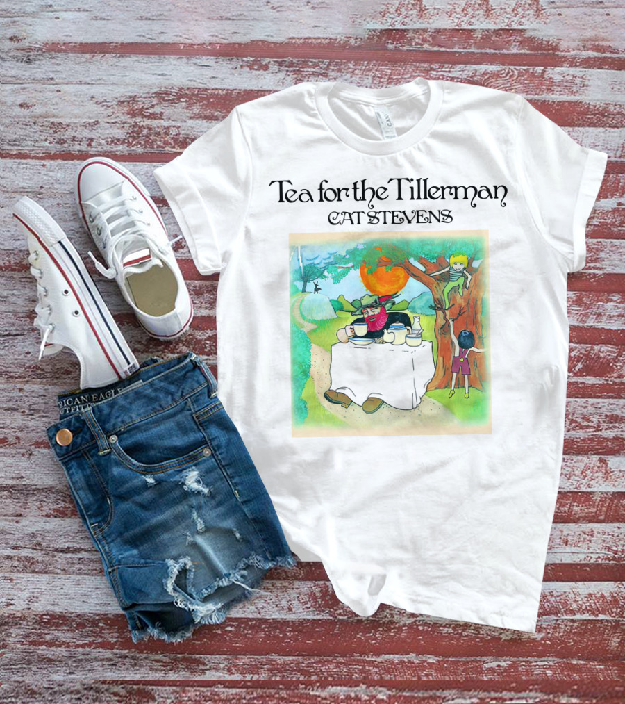 Tea For The Tillerman Cat Stevens Music Legend Men's White T-Shirt