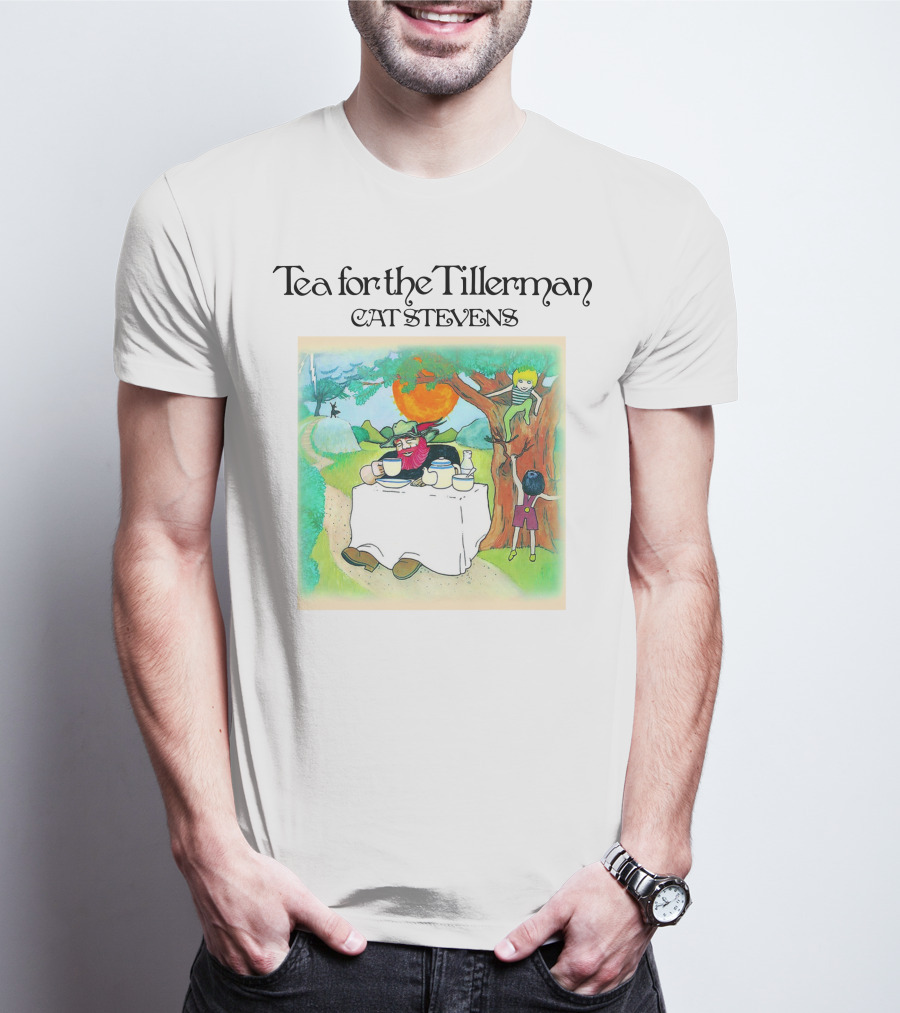 Tea For The Tillerman Cat Stevens Music Legend Men's White T-Shirt