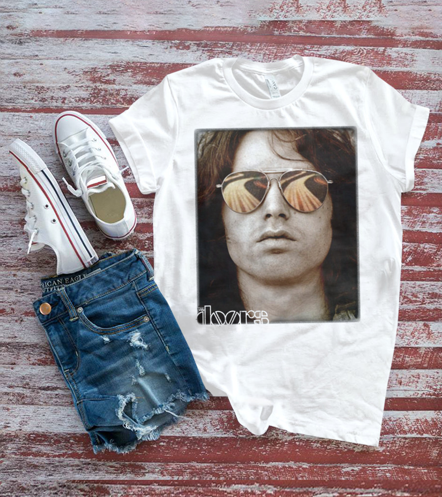 The Doors Jim Morrison Aviators Reflection Rock Legend T-Shirt