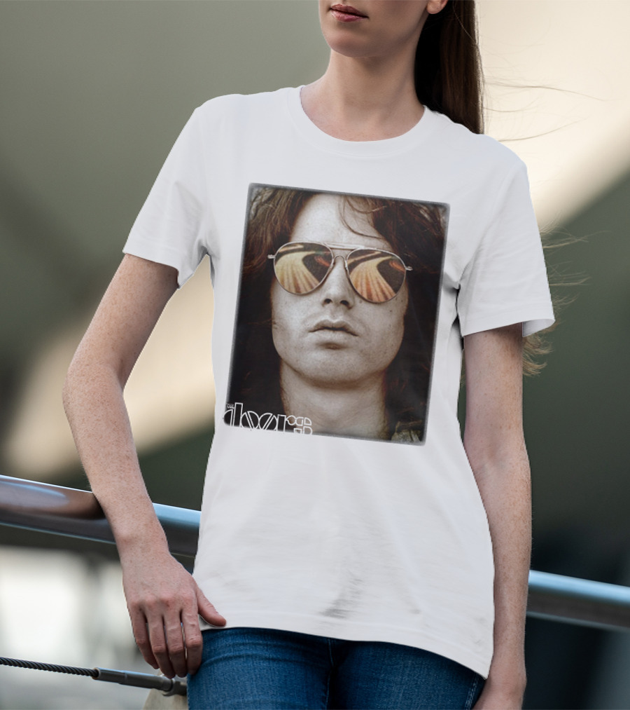 The Doors Jim Morrison Aviators Reflection Rock Legend T-Shirt