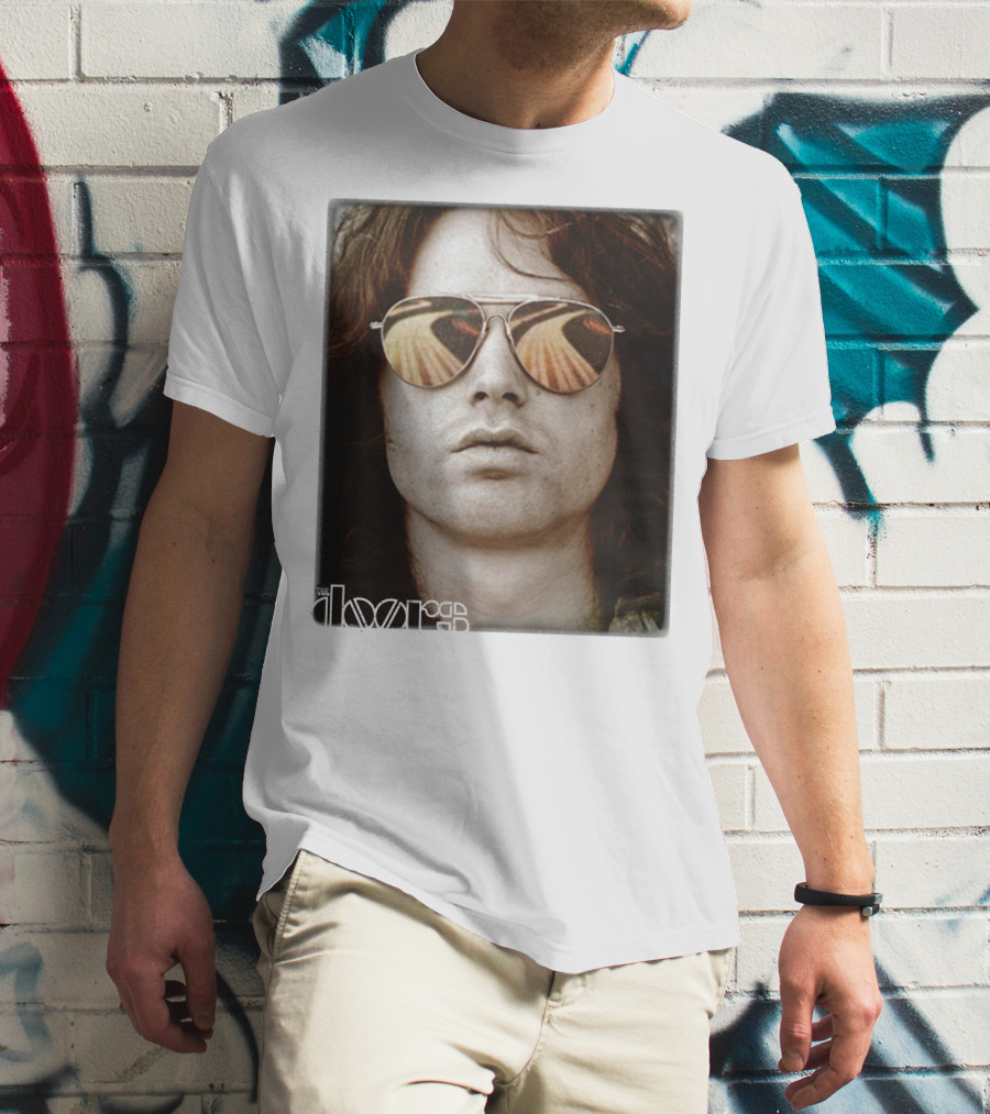 The Doors Jim Morrison Aviators Reflection Rock Legend T-Shirt