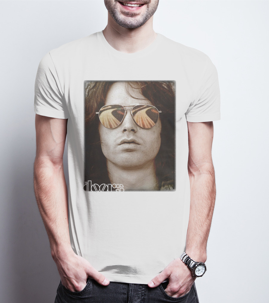 The Doors Jim Morrison Aviators Reflection Rock Legend T-Shirt