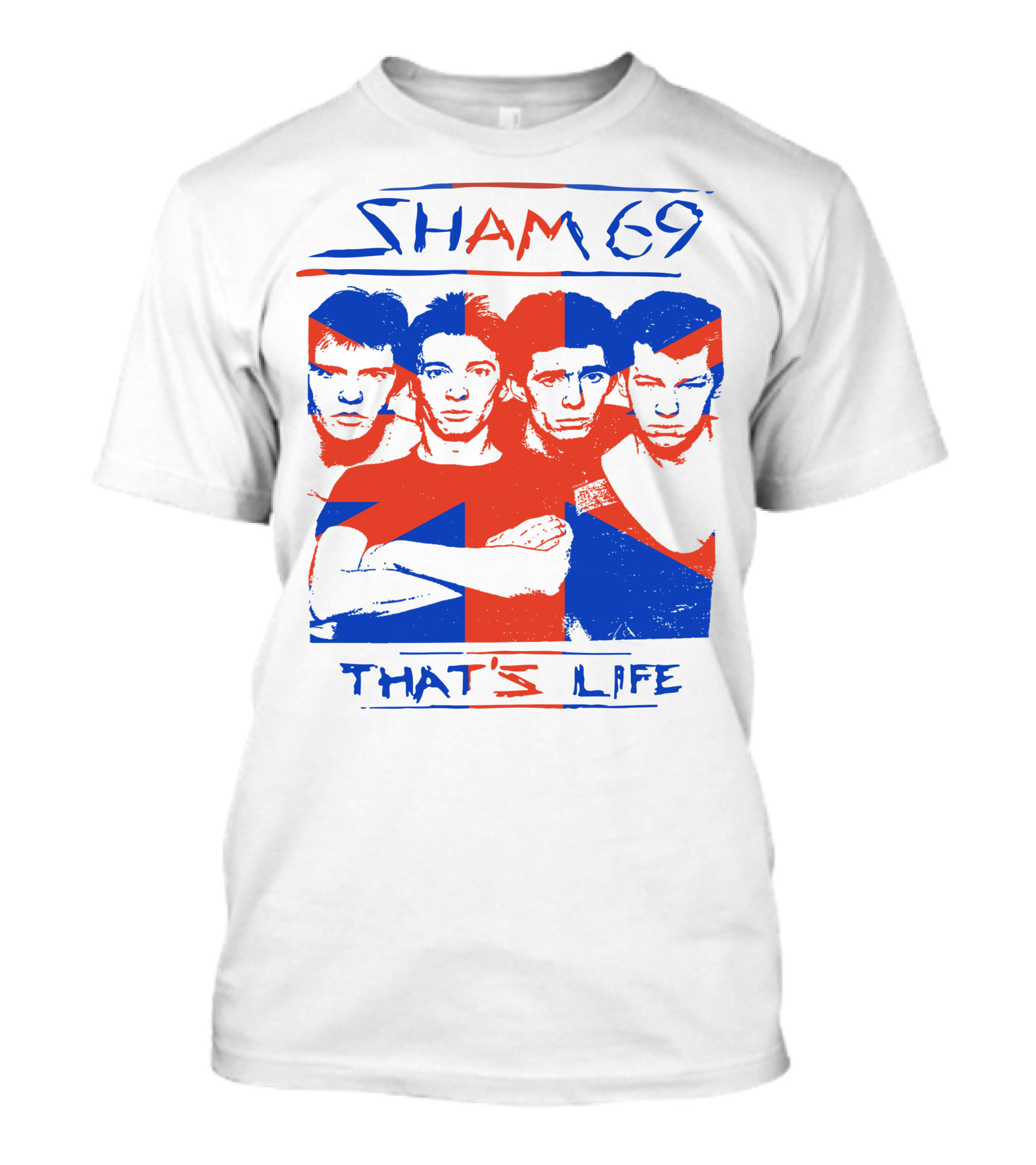 Sham 69 That's Life Union Jack Band T-Shirt