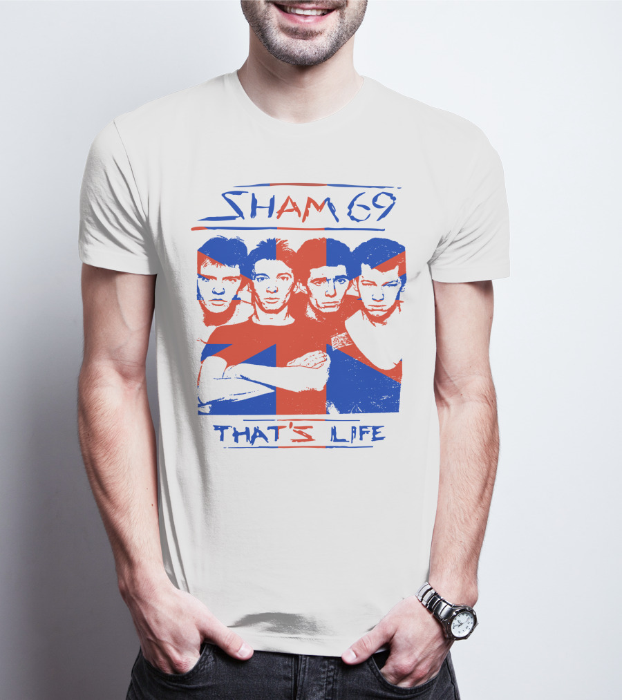 Sham 69 That's Life Union Jack Band T-Shirt