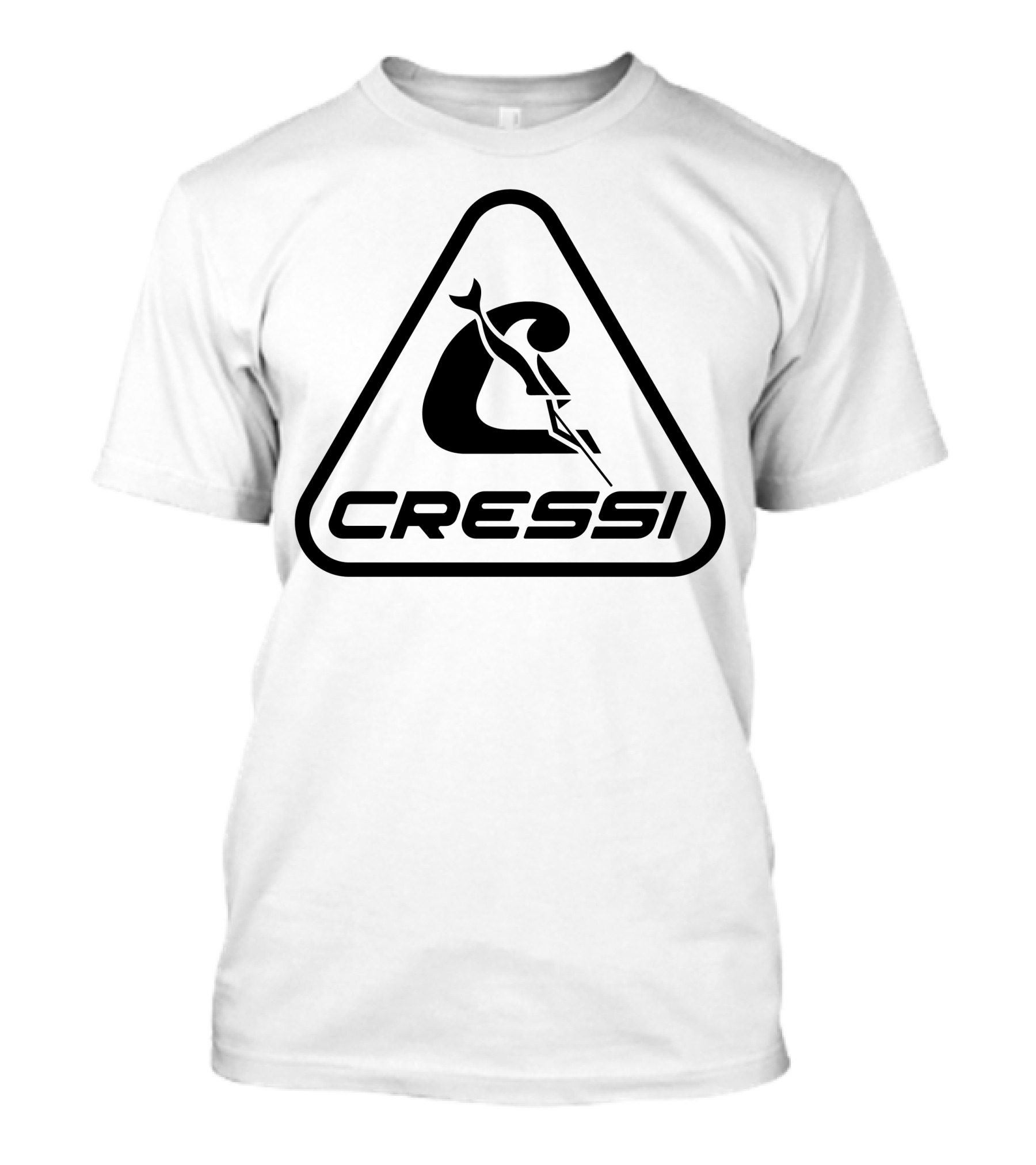 Cressi Triangular Logo Symbol With Spearfisherman T-Shirt