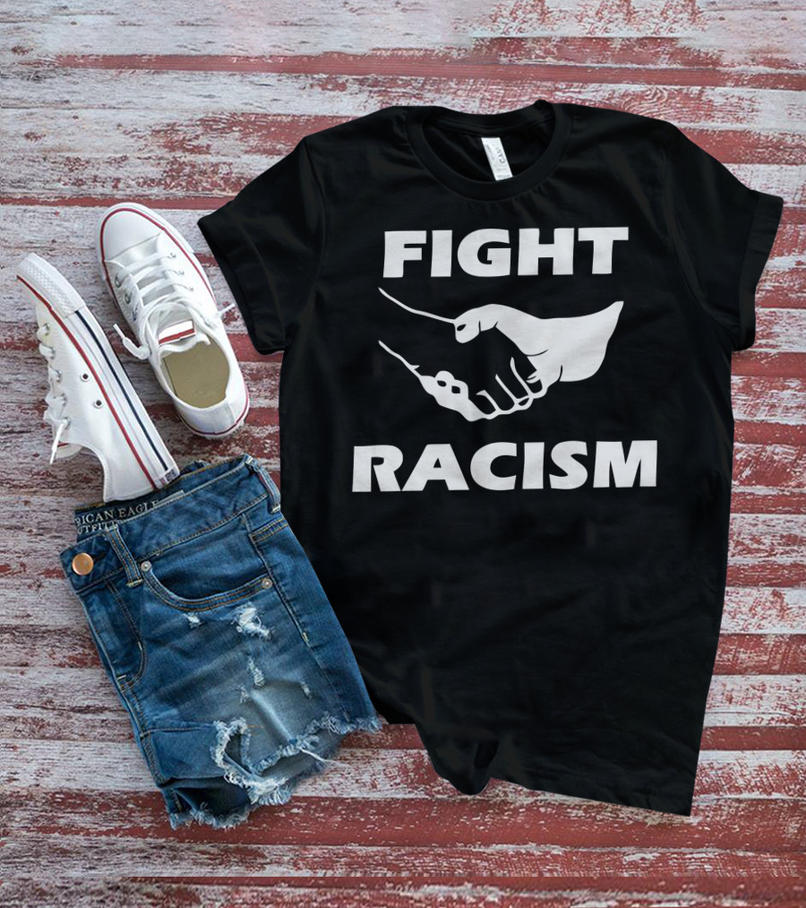 FIGHT RACISM Unity Handshake T-Shirt
