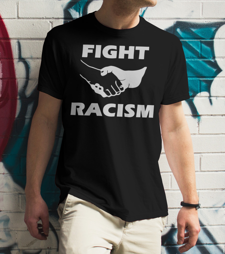 FIGHT RACISM Unity Handshake T-Shirt