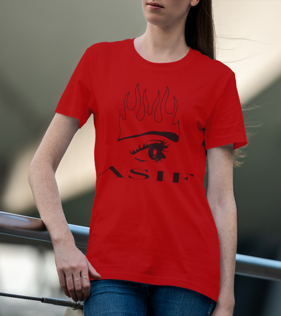 AS IF Jxdn Eye Flame Red T-Shirt