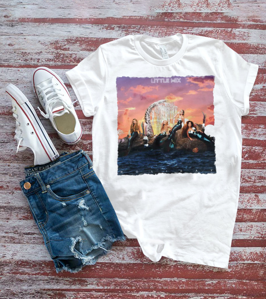 Little Mix Holiday Merch Mermaid Concept Ocean Sunset T-Shirt