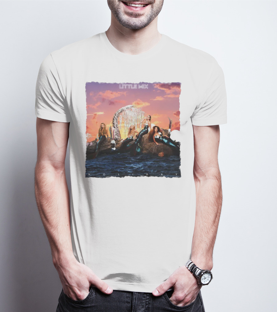 Little Mix Holiday Merch Mermaid Concept Ocean Sunset T-Shirt