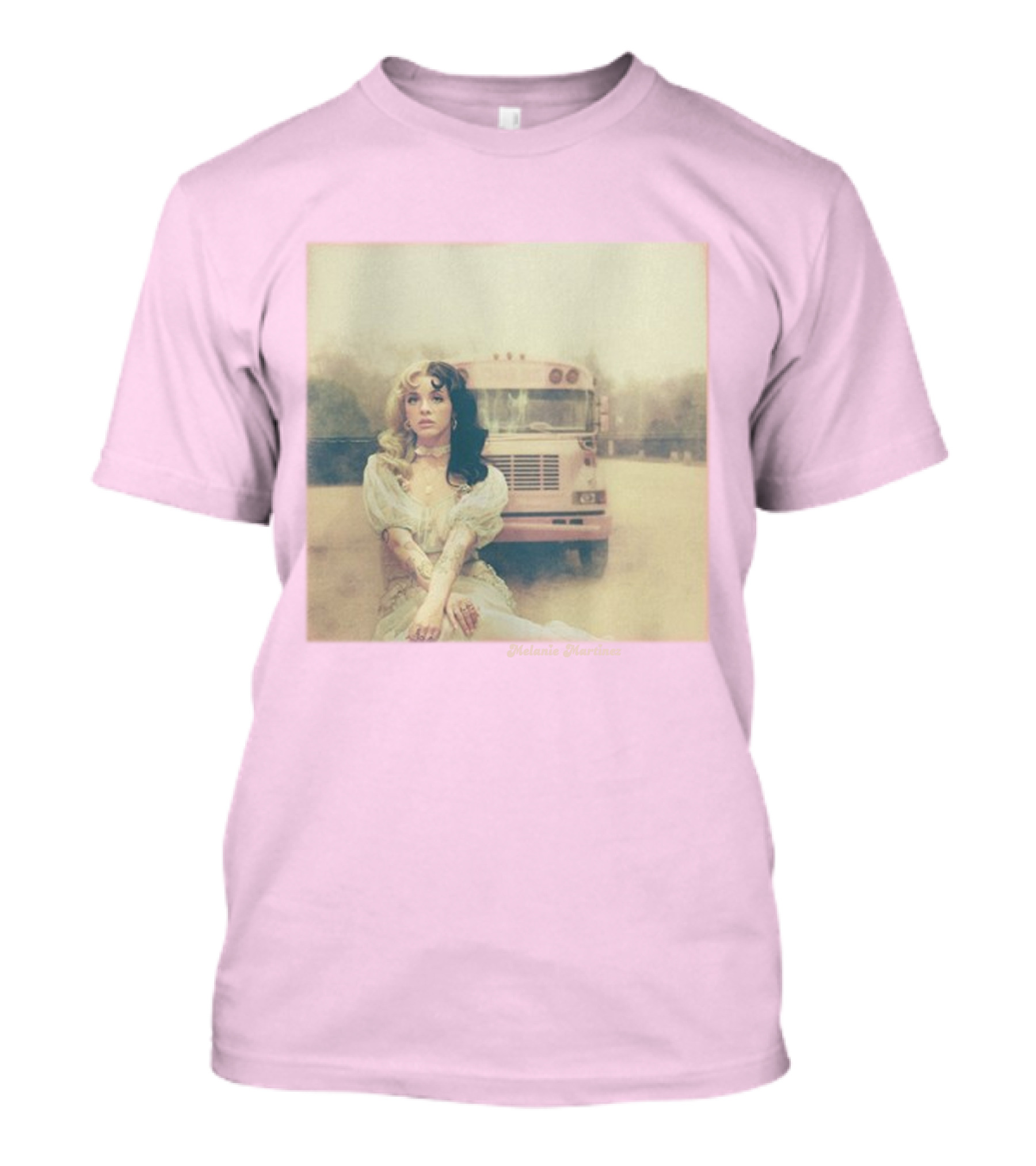 Melanie Martinez Vintage Bus Pastel Pink T-Shirt