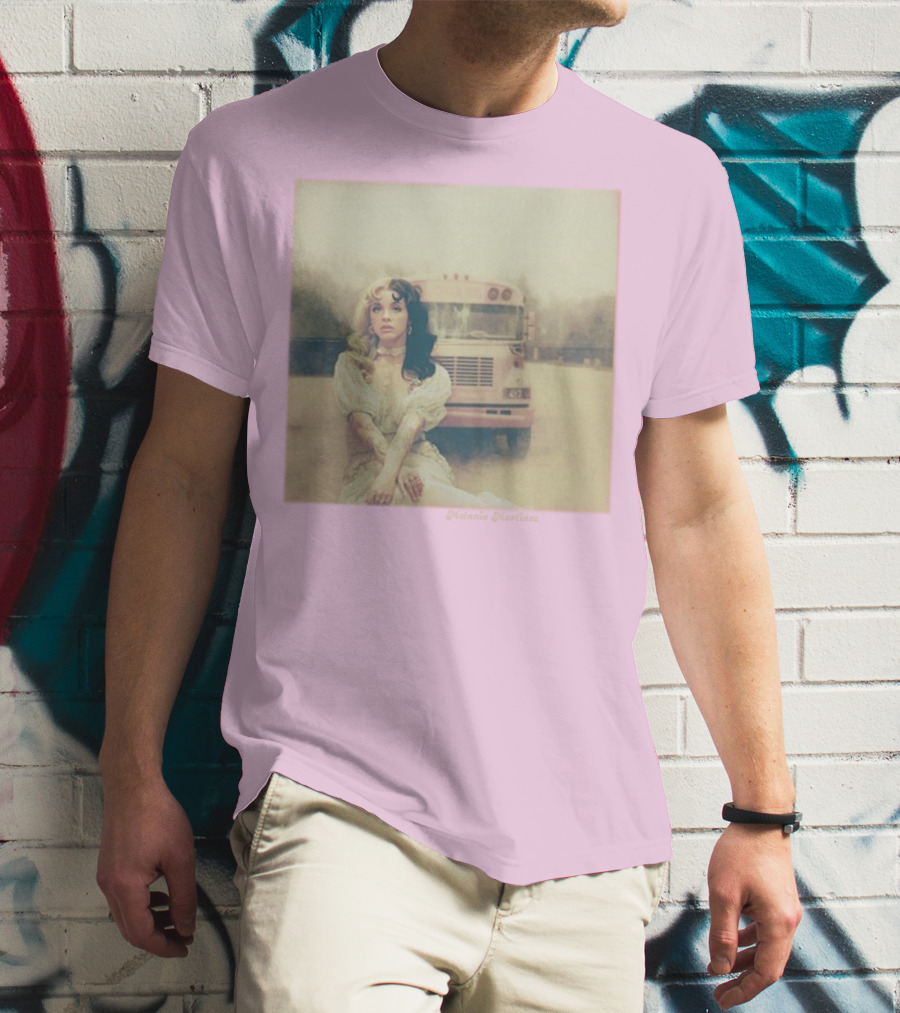 Melanie Martinez Vintage Bus Pastel Pink T-Shirt