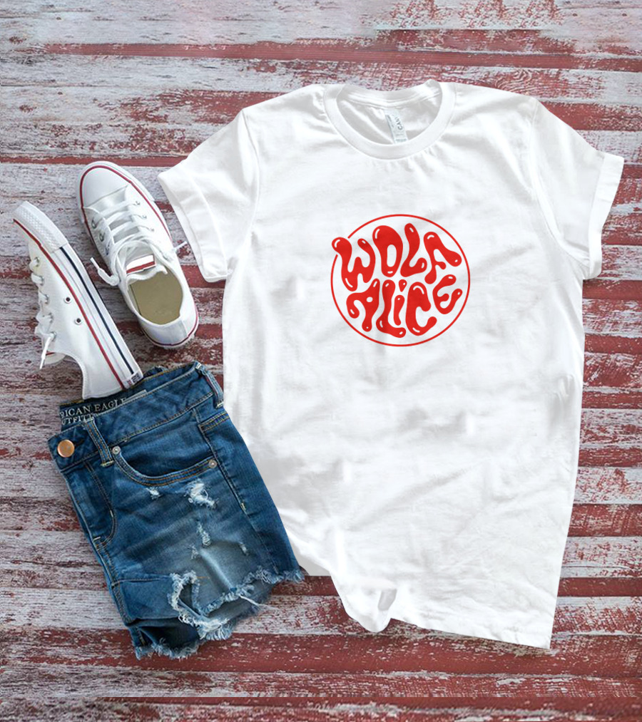 Wolf Alice Red Text Logo Merch T-Shirt