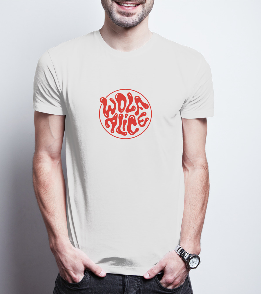 Wolf Alice Red Text Logo Merch T-Shirt