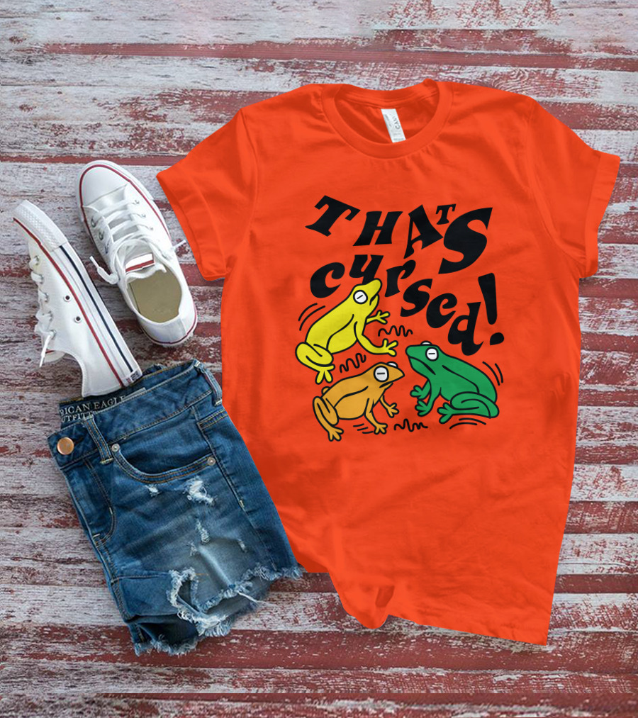 Benoftheweek Merch That’s Cursed Colorful Frogs T-Shirt