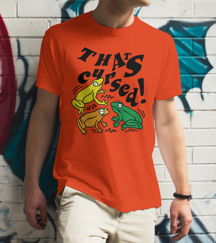 Benoftheweek Merch That’s Cursed Colorful Frogs T-Shirt