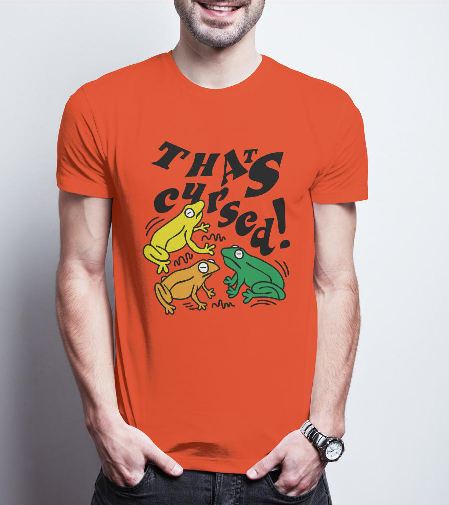 Benoftheweek Merch That’s Cursed Colorful Frogs T-Shirt