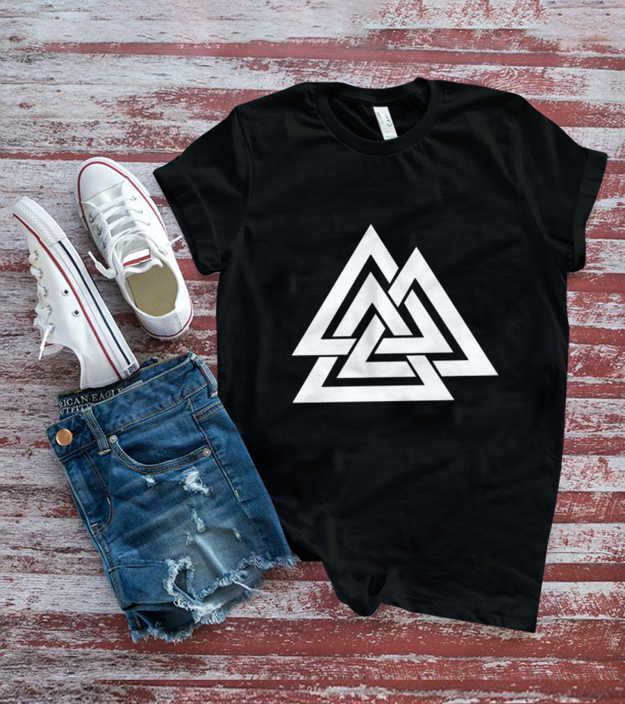 Valknut Symbol Pagan Norse Viking Mythology T-Shirt