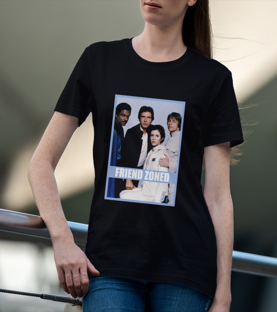 Star Wars Friend Zoned Han Luke Leia Lando T-Shirt