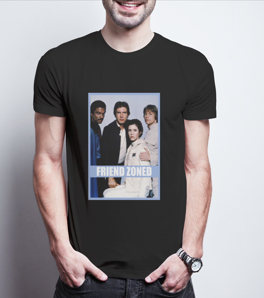 Star Wars Friend Zoned Han Luke Leia Lando T-Shirt
