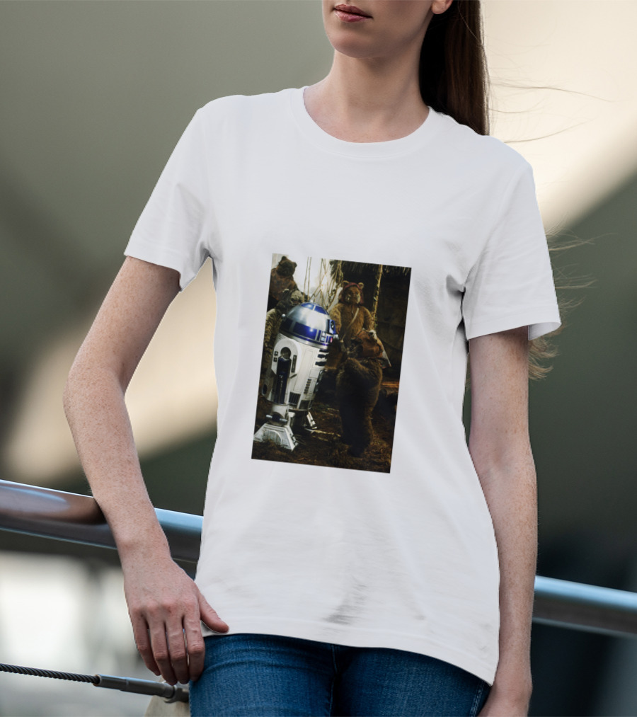 Star Wars R2 D2 Where Do They Hide The Cookies Ewoks T-Shirt