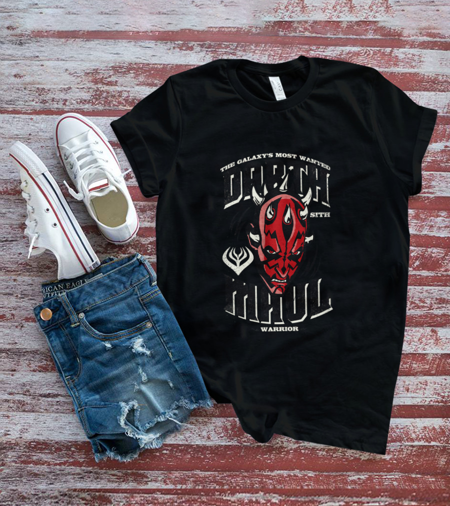 The Galaxy's Most Wanted Sith Darth Maul Warrior T-Shirt