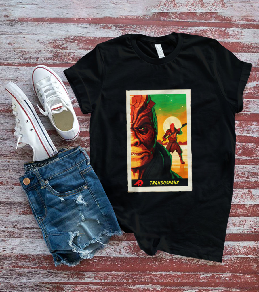 Trandoshans Mandalorian Trading Card Vintage T-Shirt