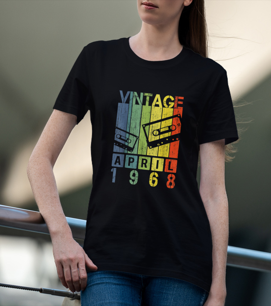 Vintage Mixtape April 1968 Cassette Retro T-Shirt