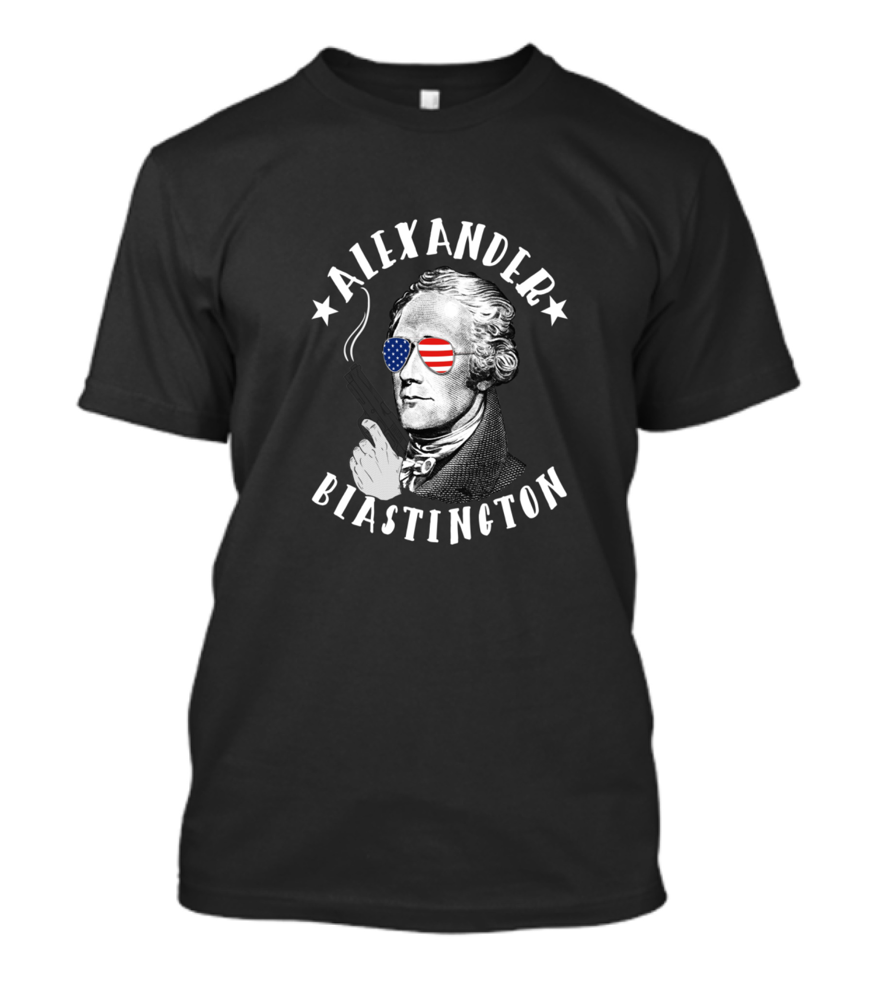 Alexander Blastington American Flag Sunglasses T-Shirt
