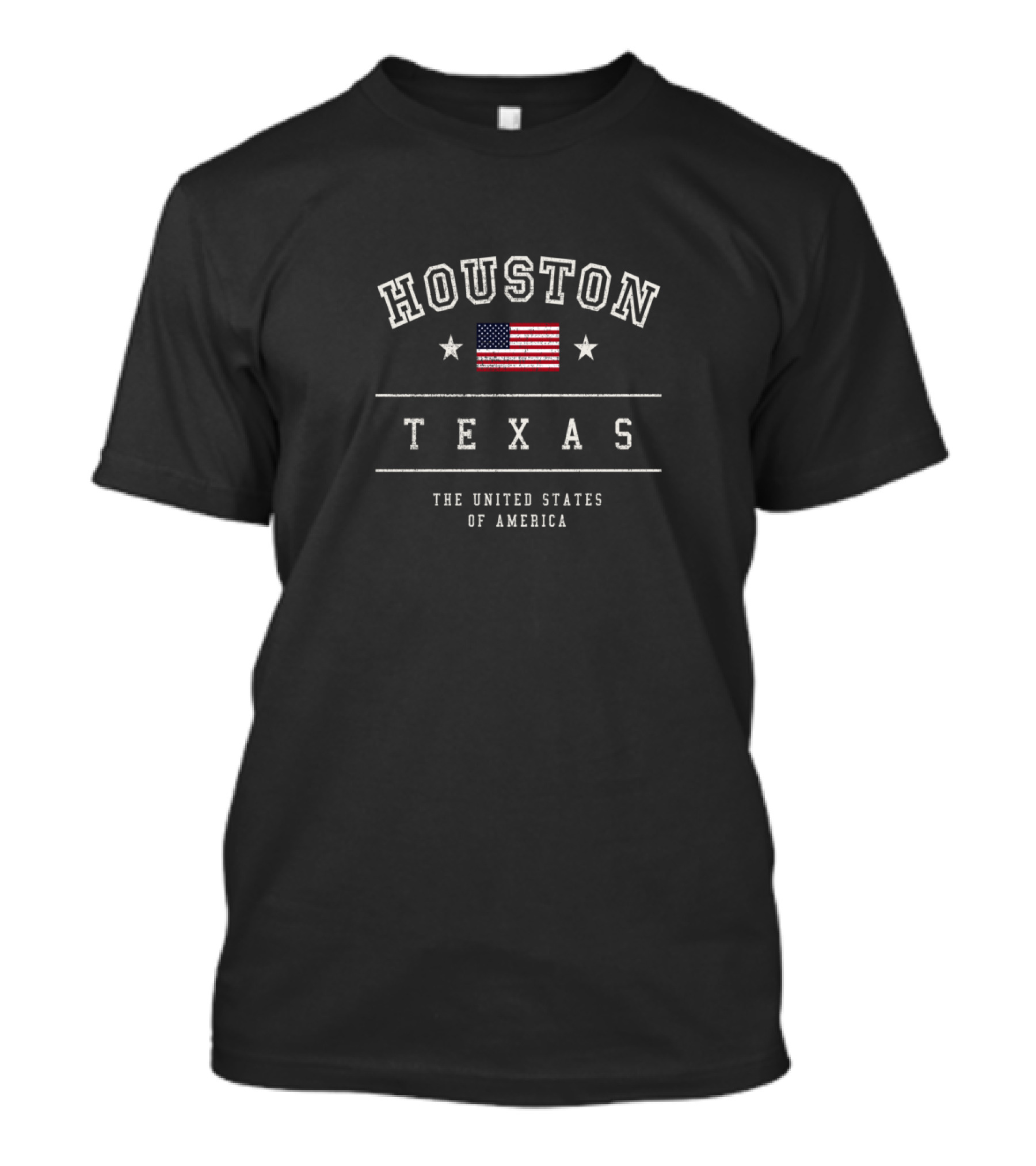 Houston Texas United States Of America Flag Stars T-Shirt