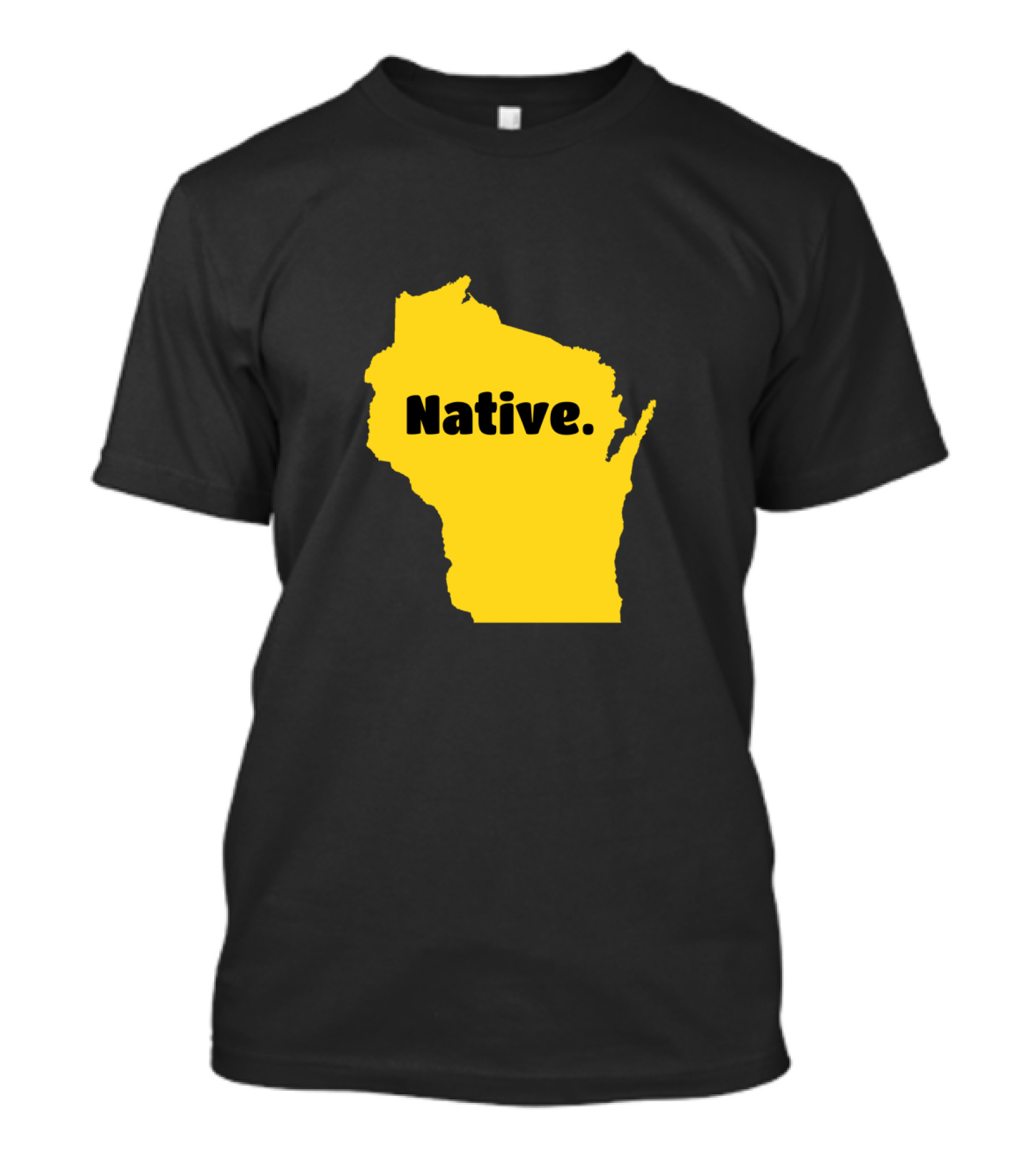 Wisconsin Native Born In Wisconsin Map T-Shirt