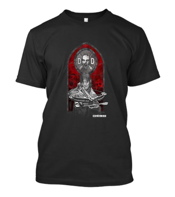 AMC Walking Dead Daryl Dixon Stained Glass Crossbow T-Shirt
