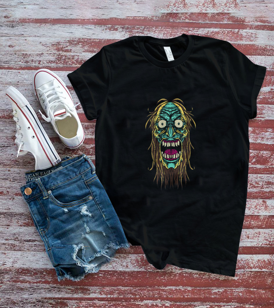 Zombie Undead Walking Living Face Horror T-Shirt