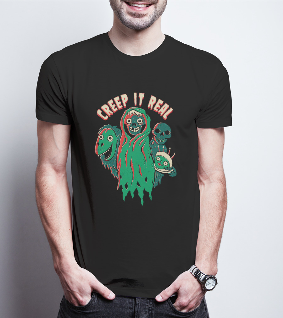 Creepshow Creep It Real Monsters And Halloween Cake T-Shirt