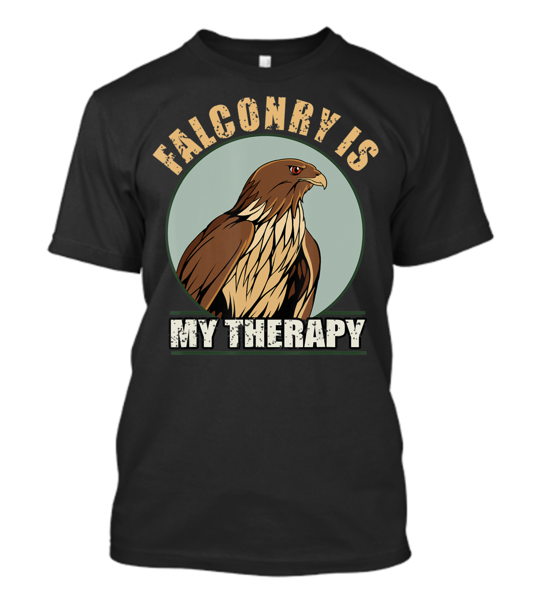 Falconry Is My Therapy Falcon And Hawk Falconry T-Shirt