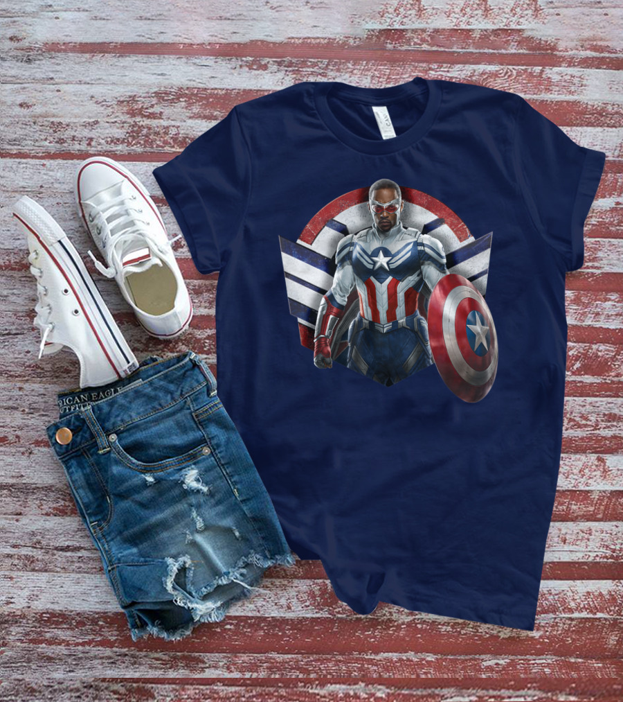 Marvel The Falcon The Winter Soldier Captain America Shield Hero T-Shirt